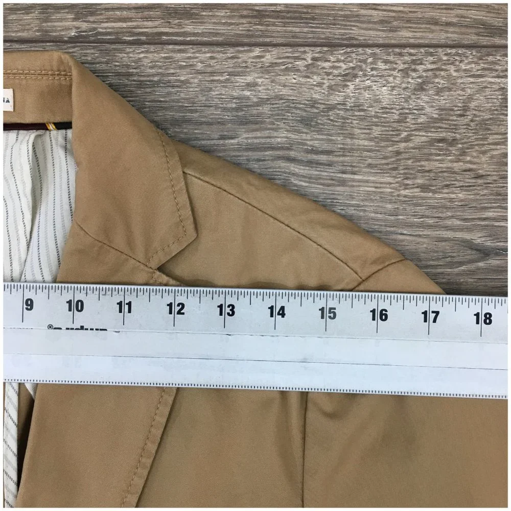 New J Crew Mens Blazer Sport Coat 3 Button Casual‎ Jacket Size 38R Cotton Suits